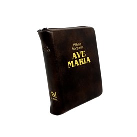 Bíblia Sagrada de Bolso Ave Maria com Zíper