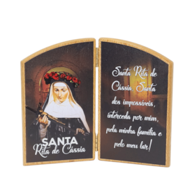 Produto Capelinha de Santa Rita de Cássia em Madeira