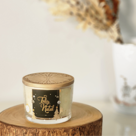 Coleção de Natal III - Capelinha + Terço + Vela Aromática Verde Oliva