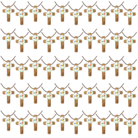 Combo Cruz do Jubileu 2025 em Madeira no Cordão - 50 Unidades