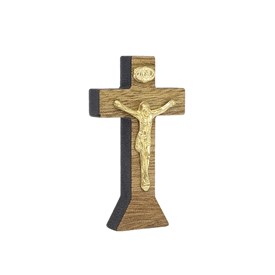 Crucifixo de Carro em Madeira Natural 6 cm