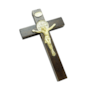 Crucifixo de Mão ou Porta com São Bento Madeira 7,5 cm