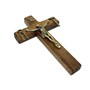 Crucifixo de Mão ou Porta de Nossa Senhora da Salette Madeira 12 cm (Cruz Saletina)