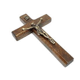 Crucifixo de Mão ou Porta Madeira 12 cm