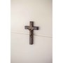Crucifixo de Mão ou Porta São Bento Madeira natural 9 cm