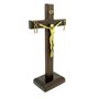 Crucifixo de Mesa de Nossa Senhora da Salette 18 cm (Cruz Saletina Mesa 18 cm)