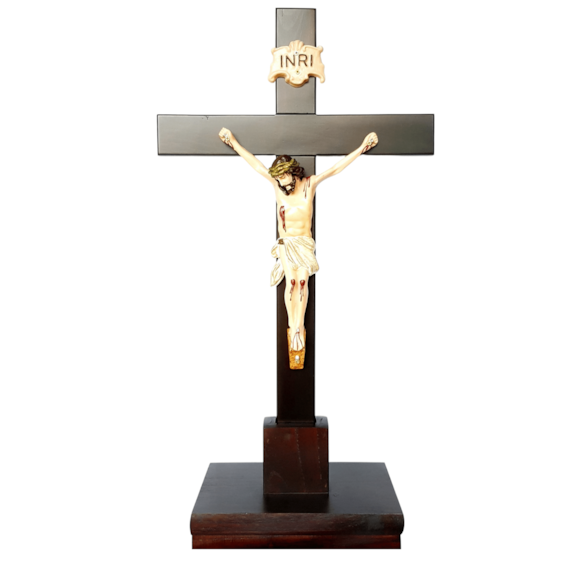 Crucifixo de Mesa em Madeira 70 cm