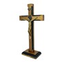 Crucifixo de Mesa São Bento Luxo Madeira 23 cm