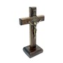 Crucifixo de Mesa São Bento Madeira 9 cm