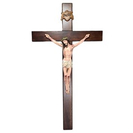Crucifixo de Parede em Madeira 80 cm