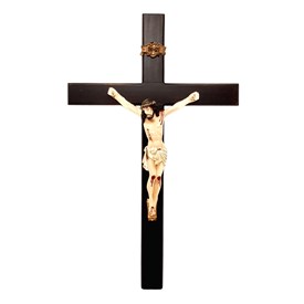 Crucifixo de Parede Madeira 40 cm