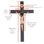 Crucifixo de Parede Madeira 70 cm