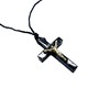 Crucifixo em Madeira 3,4 cm no Cordão Fino 10 unidades