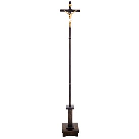 Crucifixo Procissional em Madeira 180 cm
