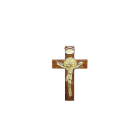 Crucifixos em Madeira de São Bento 5,4 cm - 10 unidades