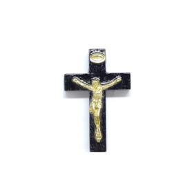 Crucifixos em Madeira Preta 5,4 cm - 10 unidades