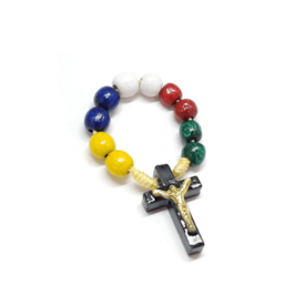 Dezena de Dedo em Madeira Colorida - Missionária - 50 unidades