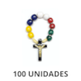 Dezenas de Dedo em Madeira Colorida - Missionária - 100 unidades