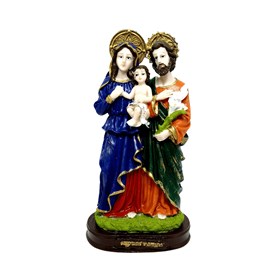Imagem da Sagrada Família em Resina 20 cm