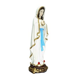 Imagem de Nossa Senhora de Lourdes em resina 40 cm