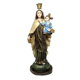 Imagem de Nossa Senhora do Carmo PREMIUM em resina 30 cm