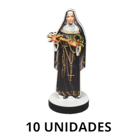 Imagem de Santa Rita de Cássia em MDF 8 cm - 10 Unidades