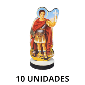 Imagem de Santo Expedito em MDF 8 cm - 10 Unidades