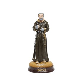 Imagem de São Padre Pio em Resina 15 cm