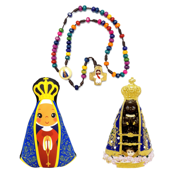 Kit Coleção Infantil Nossa Senhora Aparecida - 3 Itens