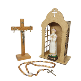 Kit Oratório Nossa Senhora da Salette - 4 peças