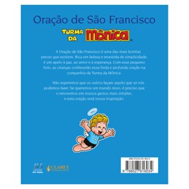 Livro Infantil Oração de São Francisco - Turma da Mônica