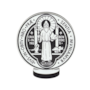 Medalha de São Bento de Mesa em MDF 15 cm - Preto e Branco