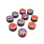 Medalhas em Madeira São Carlo Acutis 1 furo passante 1,5 cm - 10 unidades