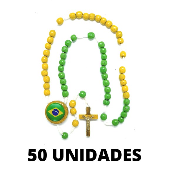 Terço do Brasil de Pescoço - 50 unidades