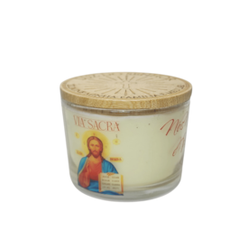 Produto Vela Aromática da Via-Sacra no Copo de Vidro