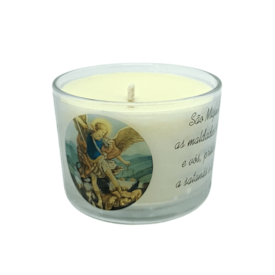Vela Aromática São Miguel Arcanjo Copo de Vidro